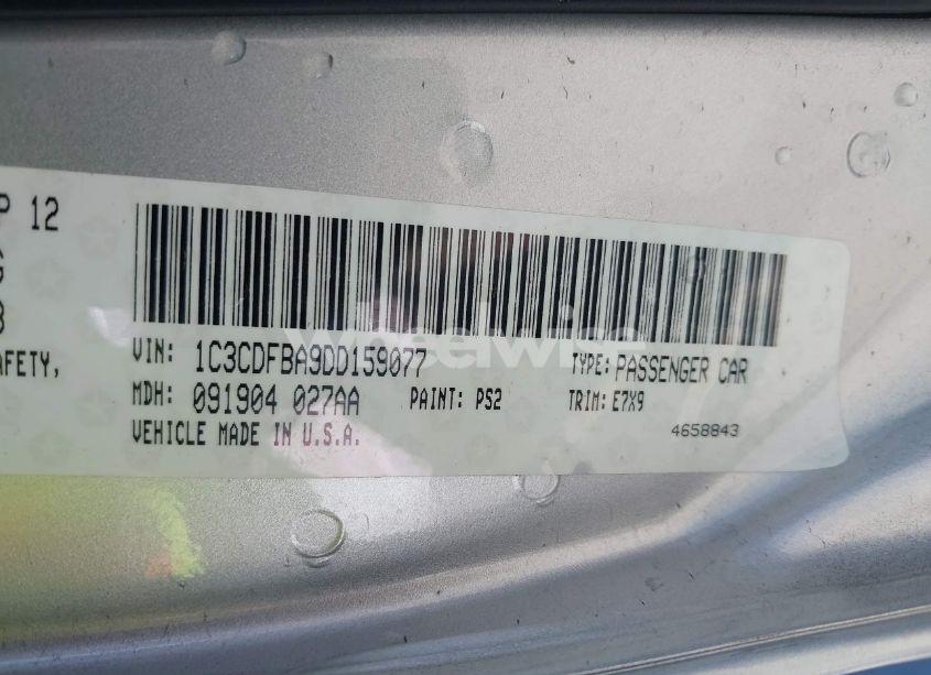 Photo 9 of 2013 Dodge Dart SXT (VIN 1C3CDFBA9DD159077)