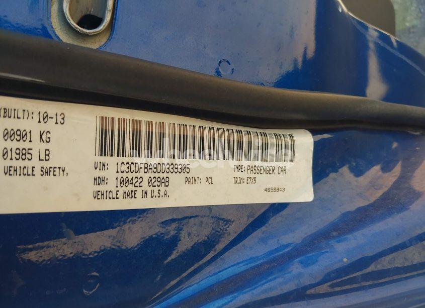 Photo 9 of 2013 Dodge Dart SXT (VIN 1C3CDFBA9DD339305)