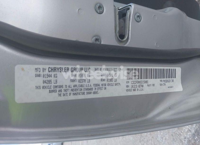 Photo 9 of 2013 Dodge Dart RALLYE (VIN 1C3CDFBAXDD150081)