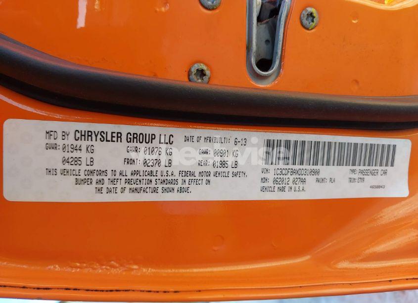 Photo 9 of 2013 Dodge Dart SXT (VIN 1C3CDFBAXDD310900)