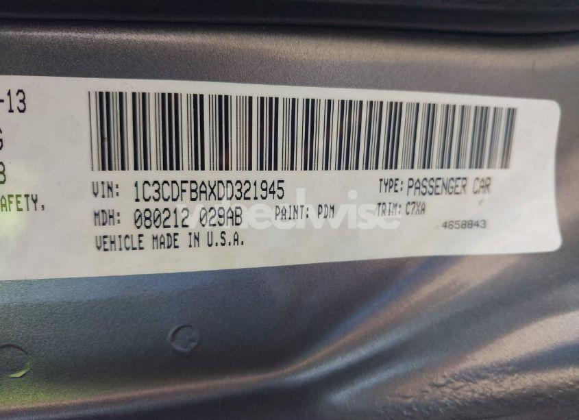 Photo 9 of 2013 Dodge Dart SXT (VIN 1C3CDFBAXDD321945)