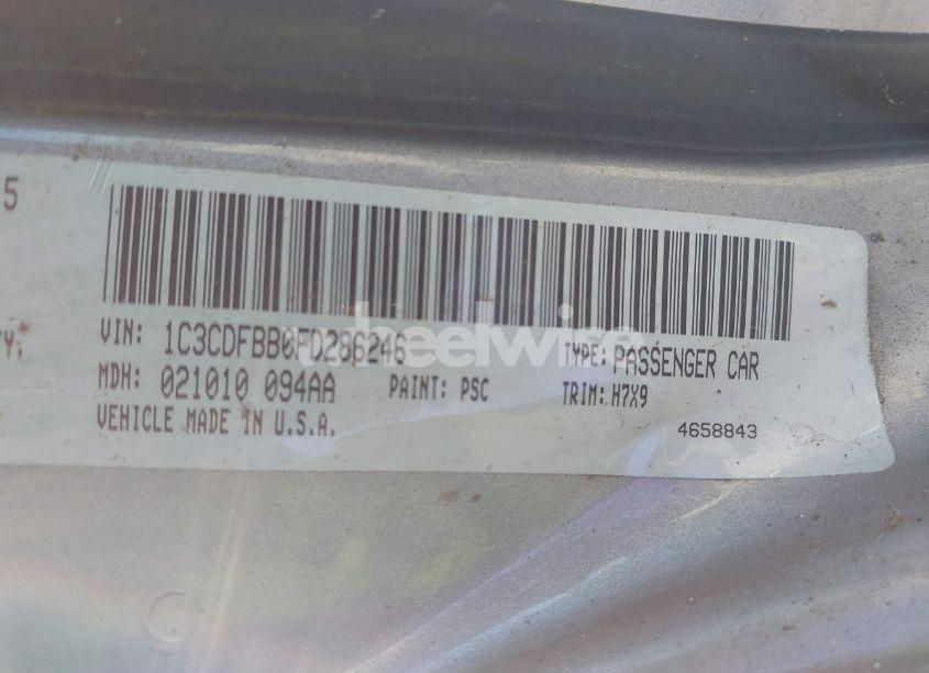 Photo 9 of 2015 Dodge Dart SXT (VIN 1C3CDFBB0FD286246)