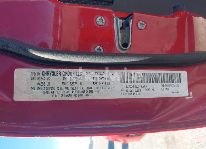 Photo 9 of 2014 Dodge Dart SXT (VIN 1C3CDFBB1ED748084)