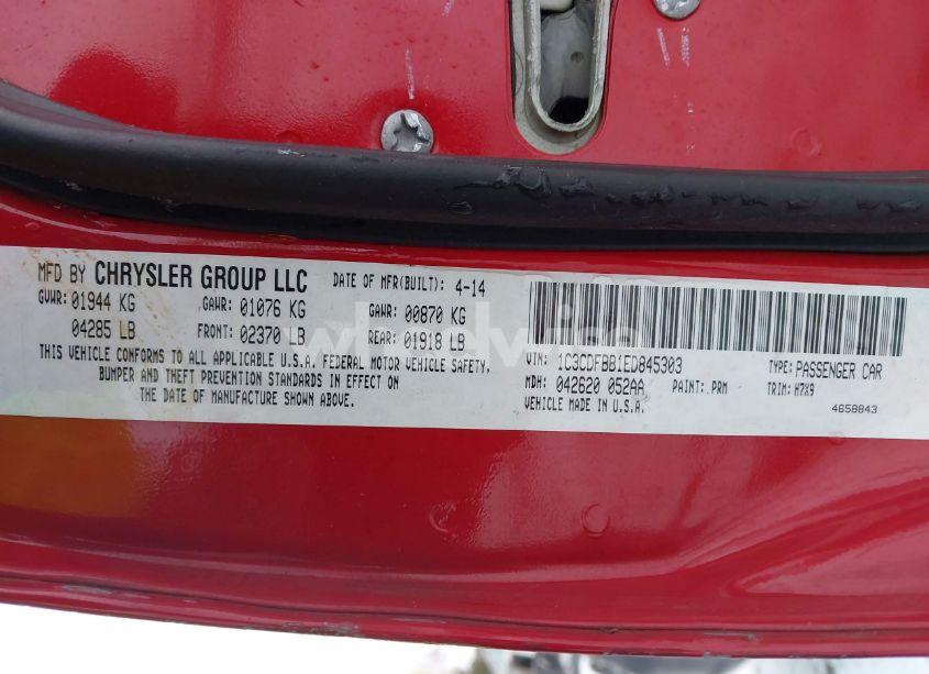 Photo 9 of 2014 Dodge Dart N/A (VIN 1C3CDFBB1ED845303)