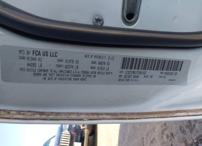 Photo 9 of 2015 Dodge Dart SXT (VIN 1C3CDFBB1FD302163)