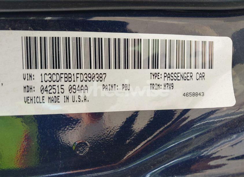 Photo 9 of 2015 Dodge Dart SXT (VIN 1C3CDFBB1FD390387)