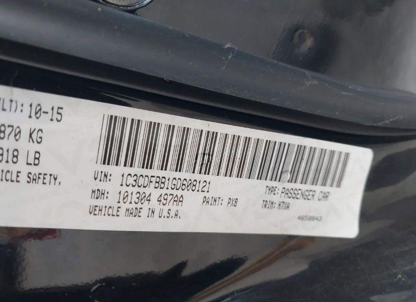 Photo 9 of 2016 Dodge Dart SXT (VIN 1C3CDFBB1GD608121)