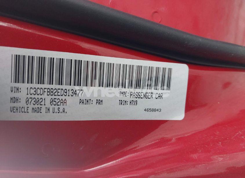 Photo 9 of 2014 Dodge Dart SXT (VIN 1C3CDFBB2ED913477)