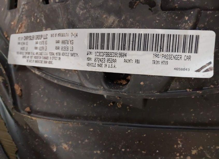 Photo 9 of 2014 Dodge Dart SXT (VIN 1C3CDFBB2ED919604)