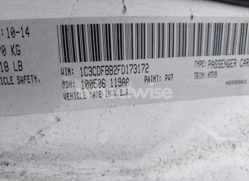 Photo 9 of 2015 Dodge Dart SXT (VIN 1C3CDFBB2FD173172)