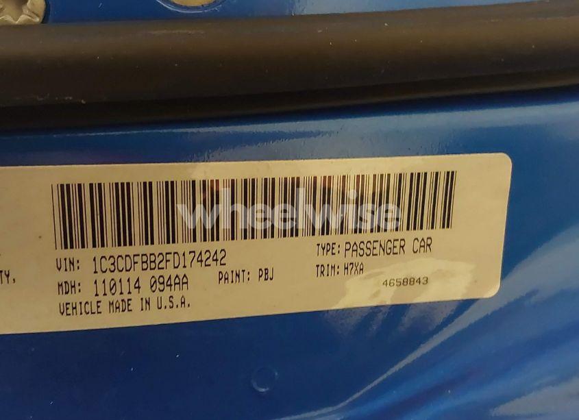 Photo 9 of 2015 Dodge Dart SXT (VIN 1C3CDFBB2FD174242)