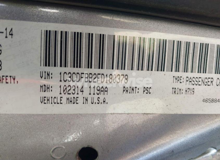 Photo 9 of 2015 Dodge Dart SXT (VIN 1C3CDFBB2FD180378)