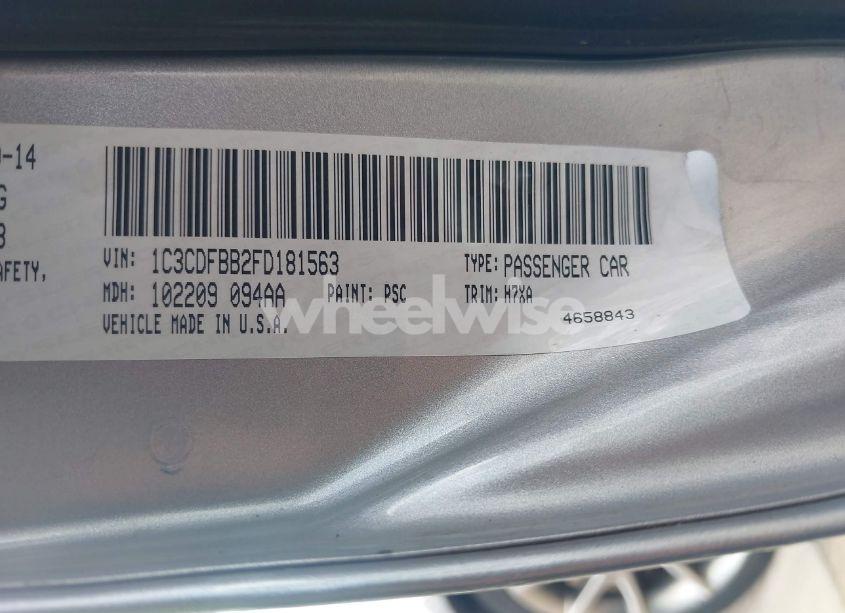 Photo 9 of 2015 Dodge Dart SXT (VIN 1C3CDFBB2FD181563)