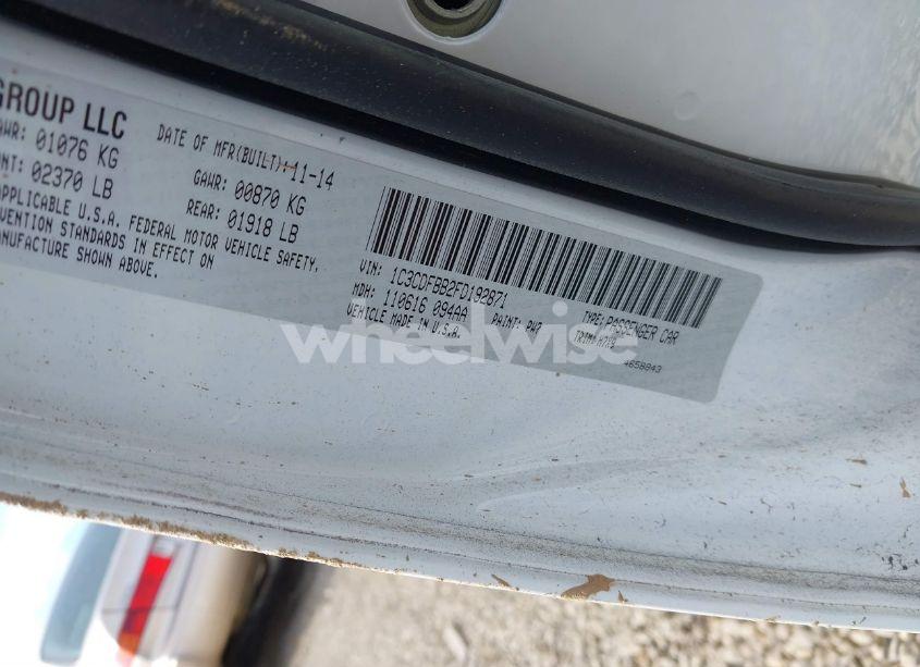 Photo 9 of 2015 Dodge Dart SXT (VIN 1C3CDFBB2FD192871)