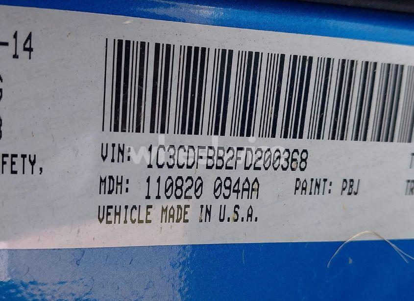 Photo 9 of 2015 Dodge Dart SXT (VIN 1C3CDFBB2FD200368)