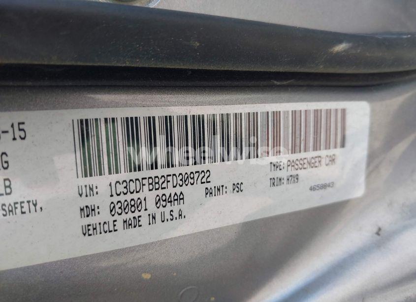 Photo 9 of 2015 Dodge Dart SXT (VIN 1C3CDFBB2FD309722)