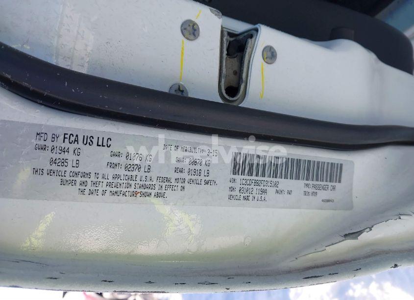 Photo 9 of 2015 Dodge Dart SXT (VIN 1C3CDFBB2FD315102)