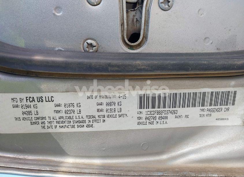 Photo 9 of 2015 Dodge Dart SXT (VIN 1C3CDFBB2FD374263)