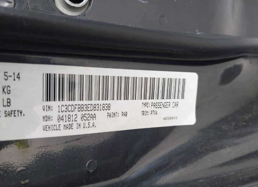 Photo 9 of 2014 Dodge Dart SXT (VIN 1C3CDFBB3ED831838)