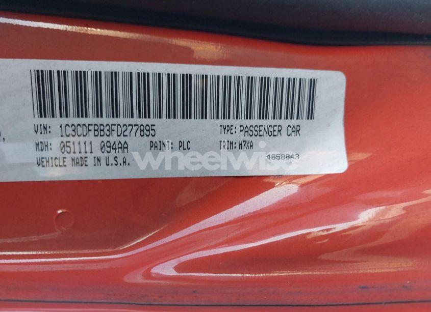 Photo 9 of 2015 Dodge Dart SXT (VIN 1C3CDFBB3FD277895)