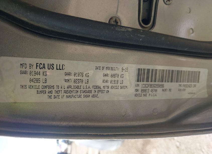 Photo 9 of 2016 Dodge Dart SXT (VIN 1C3CDFBB3GD550996)