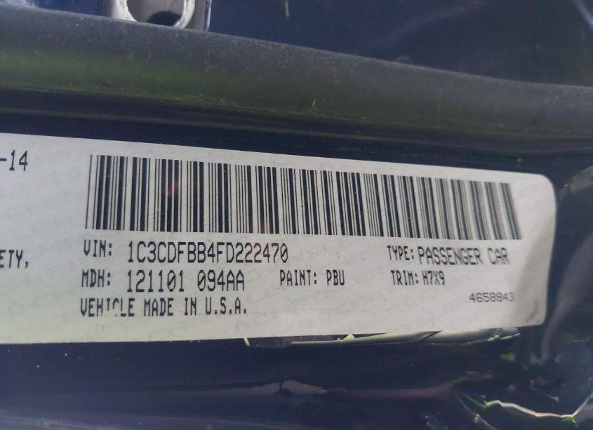 Photo 9 of 2015 Dodge Dart SXT (VIN 1C3CDFBB4FD222470)