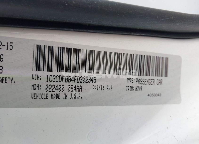 Photo 9 of 2015 Dodge Dart SXT (VIN 1C3CDFBB4FD302349)