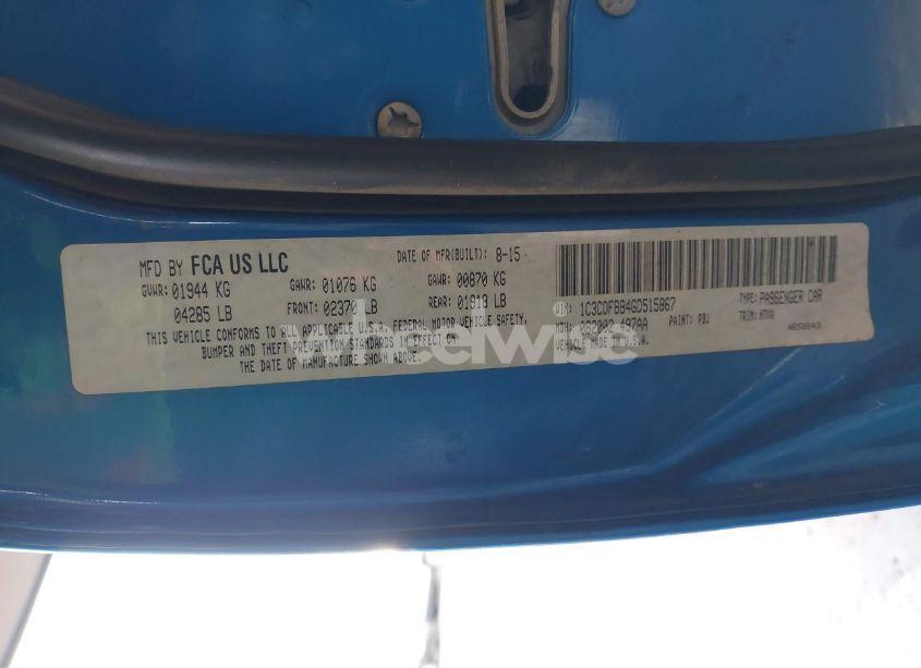 Photo 9 of 2016 Dodge Dart SXT (VIN 1C3CDFBB4GD515867)