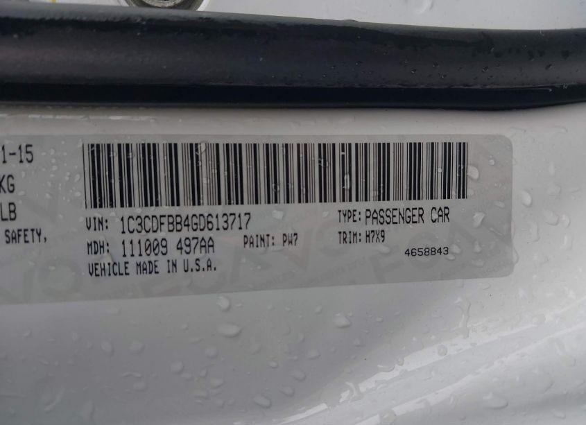 Photo 9 of 2016 Dodge Dart SXT (VIN 1C3CDFBB4GD613717)