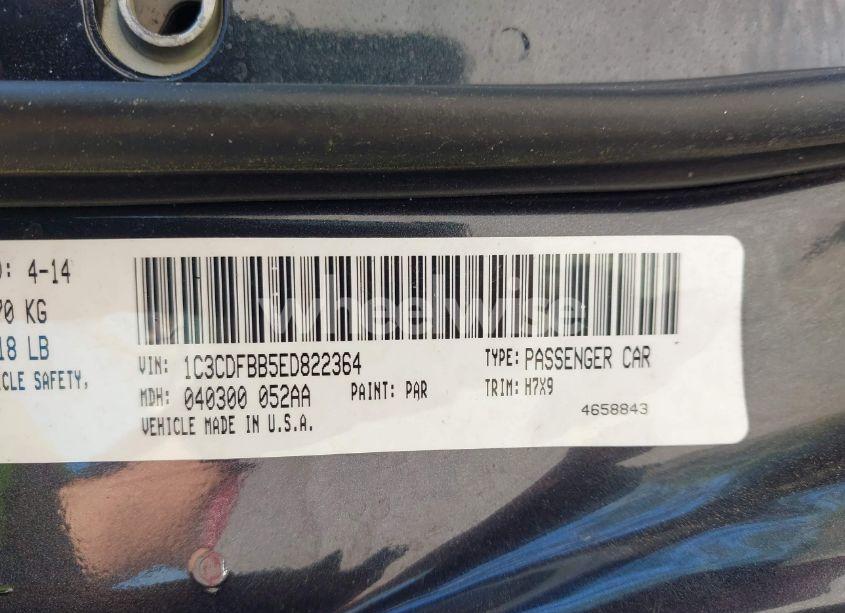 Photo 9 of 2014 Dodge Dart SXT (VIN 1C3CDFBB5ED822364)