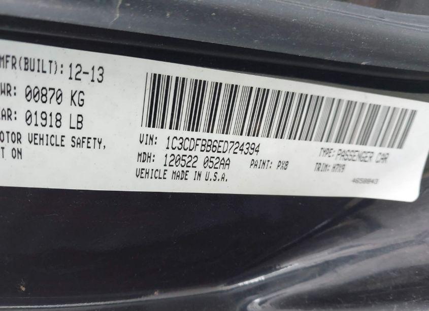 Photo 9 of 2014 Dodge Dart SXT (VIN 1C3CDFBB6ED724394)