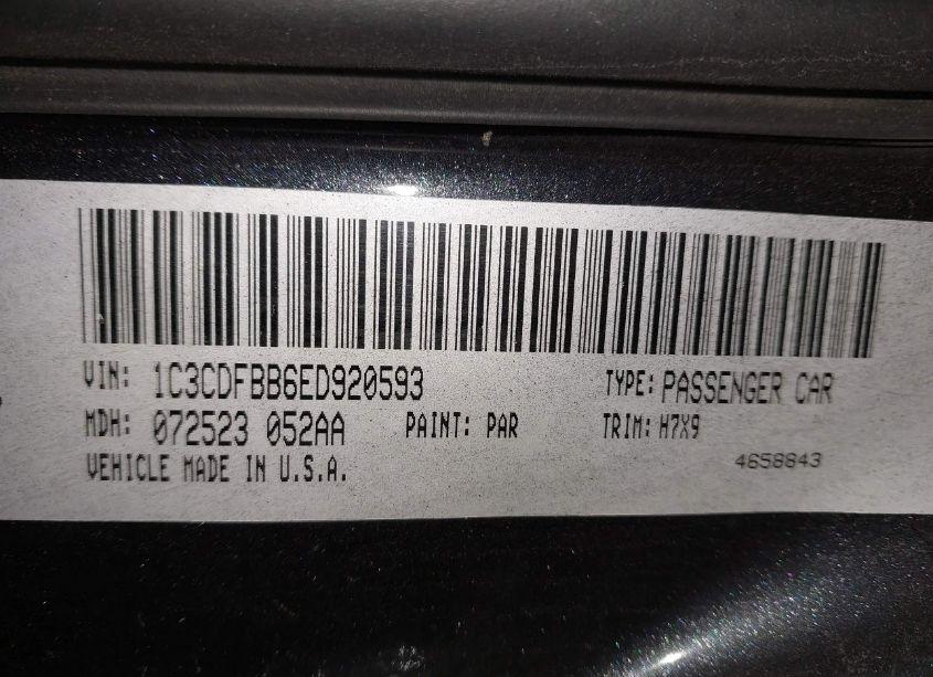 Photo 9 of 2014 Dodge Dart SXT (VIN 1C3CDFBB6ED920593)