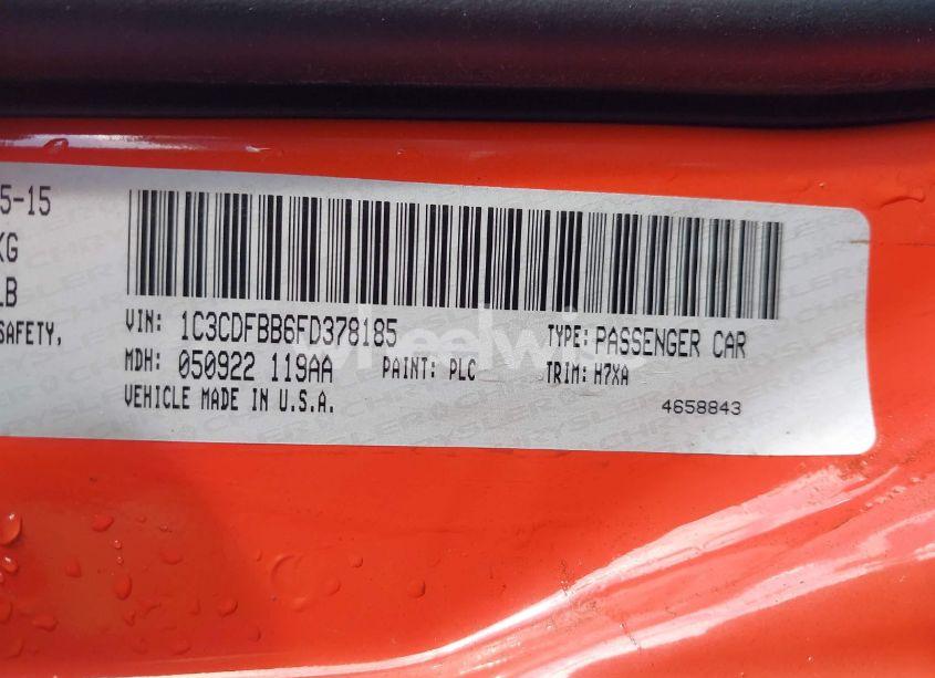 Photo 9 of 2015 Dodge Dart SXT (VIN 1C3CDFBB6FD378185)