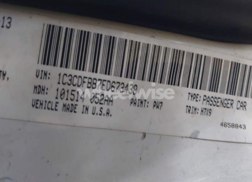 Photo 9 of 2014 Dodge Dart SXT (VIN 1C3CDFBB7ED673438)