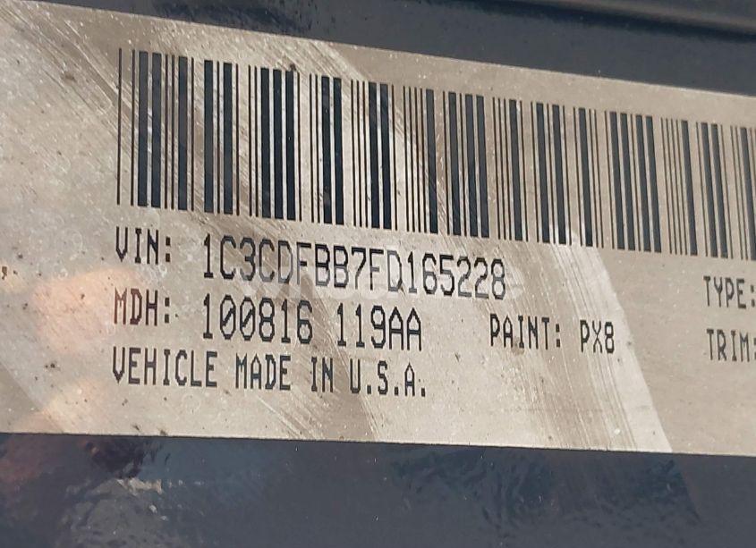 Photo 9 of 2015 Dodge Dart SXT (VIN 1C3CDFBB7FD165228)