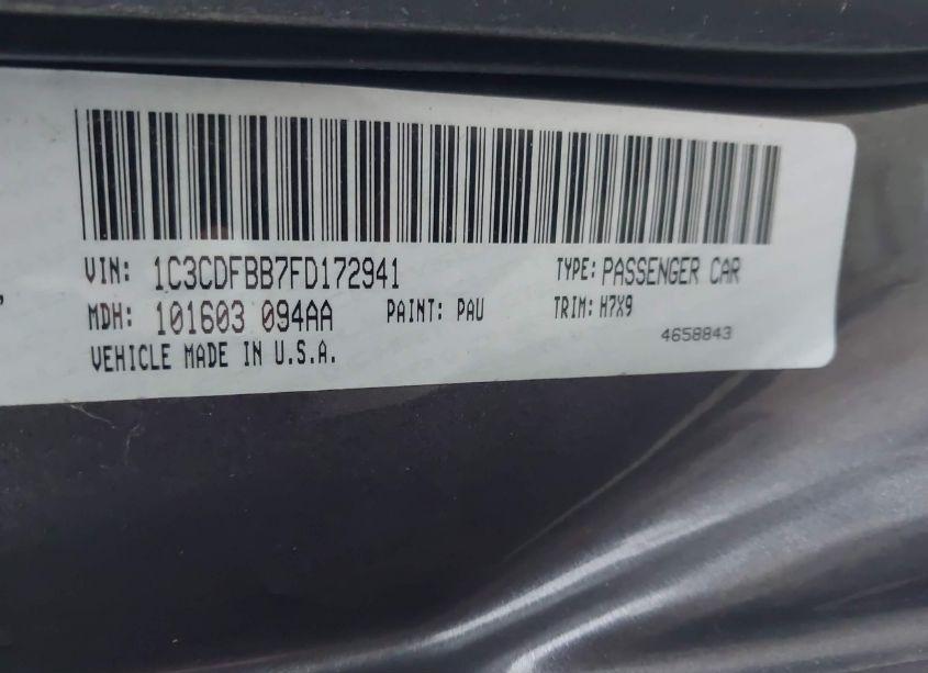 Photo 9 of 2015 Dodge Dart SXT (VIN 1C3CDFBB7FD172941)