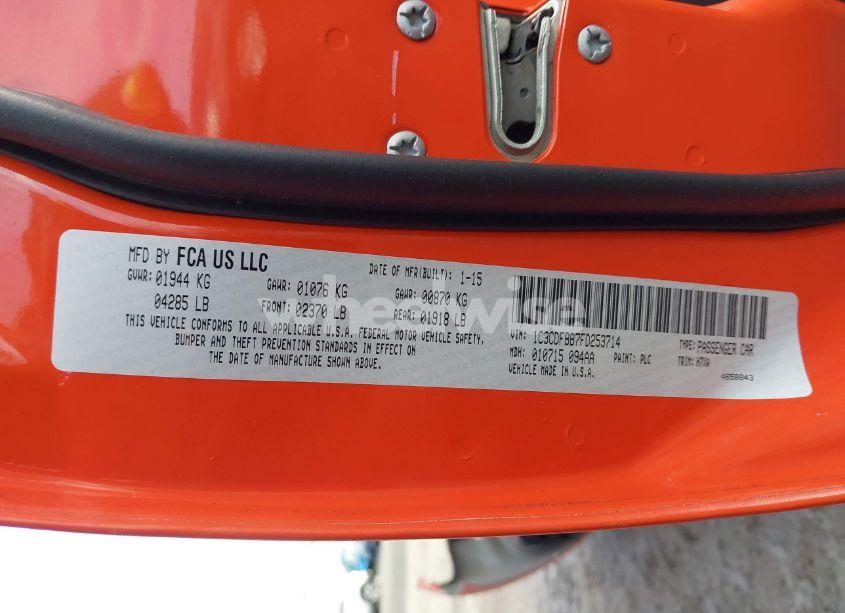 Photo 9 of 2015 Dodge Dart SXT (VIN 1C3CDFBB7FD253714)