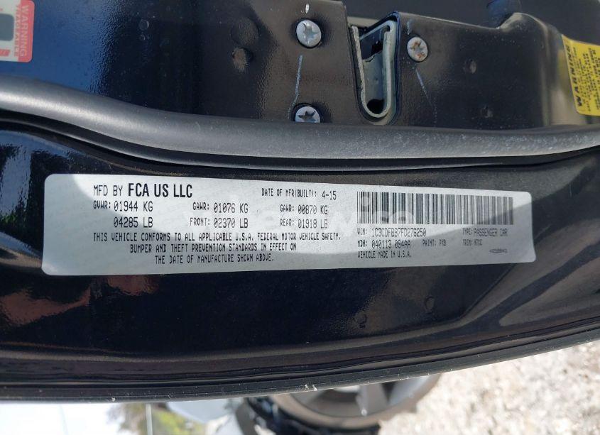 Photo 9 of 2015 Dodge Dart SXT (VIN 1C3CDFBB7FD276250)