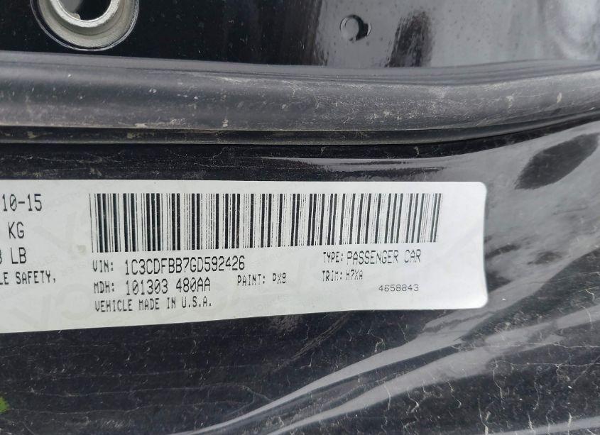 Photo 9 of 2016 Dodge Dart SXT (VIN 1C3CDFBB7GD592426)