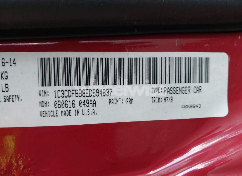 Photo 9 of 2014 Dodge Dart SXT (VIN 1C3CDFBB8ED894837)