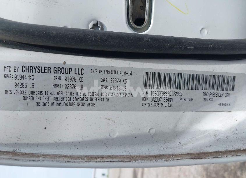 Photo 9 of 2015 Dodge Dart SXT (VIN 1C3CDFBB8FD172933)