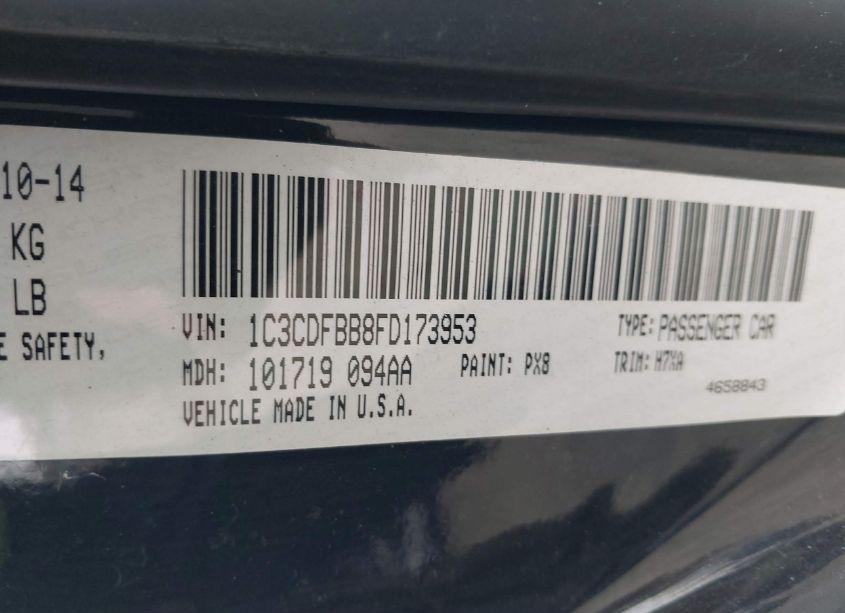 Photo 9 of 2015 Dodge Dart SXT (VIN 1C3CDFBB8FD173953)