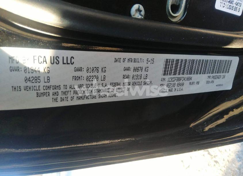 Photo 9 of 2015 Dodge Dart SXT (VIN 1C3CDFBB8FD410604)