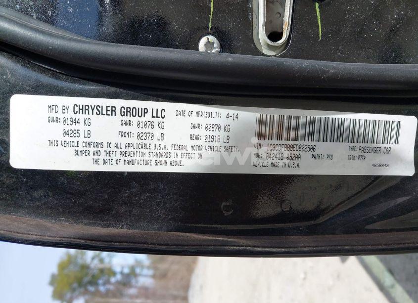 Photo 9 of 2014 Dodge Dart SXT (VIN 1C3CDFBB9ED802506)