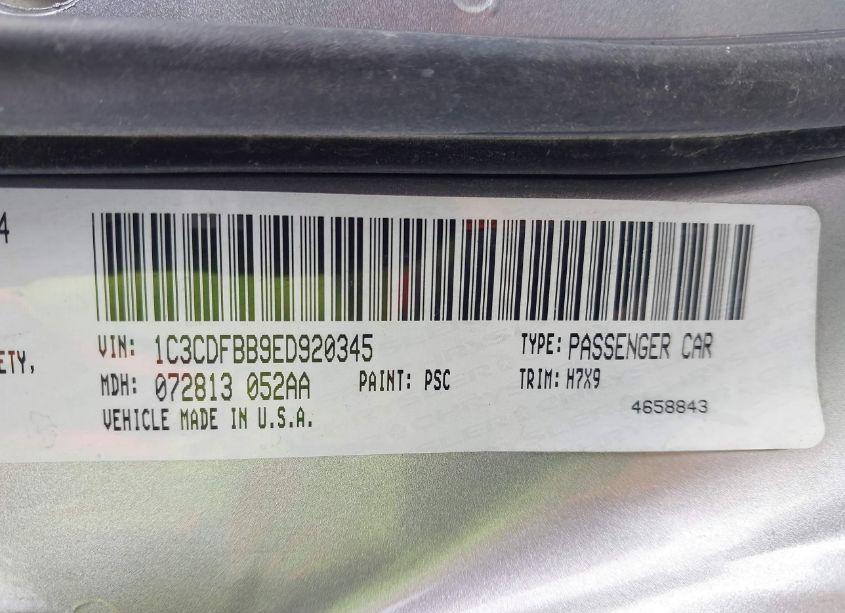 Photo 9 of 2014 Dodge Dart SXT (VIN 1C3CDFBB9ED920345)