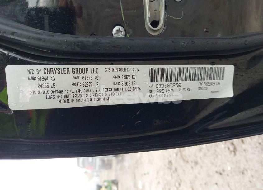 Photo 9 of 2015 Dodge Dart SXT (VIN 1C3CDFBB9FD227969)