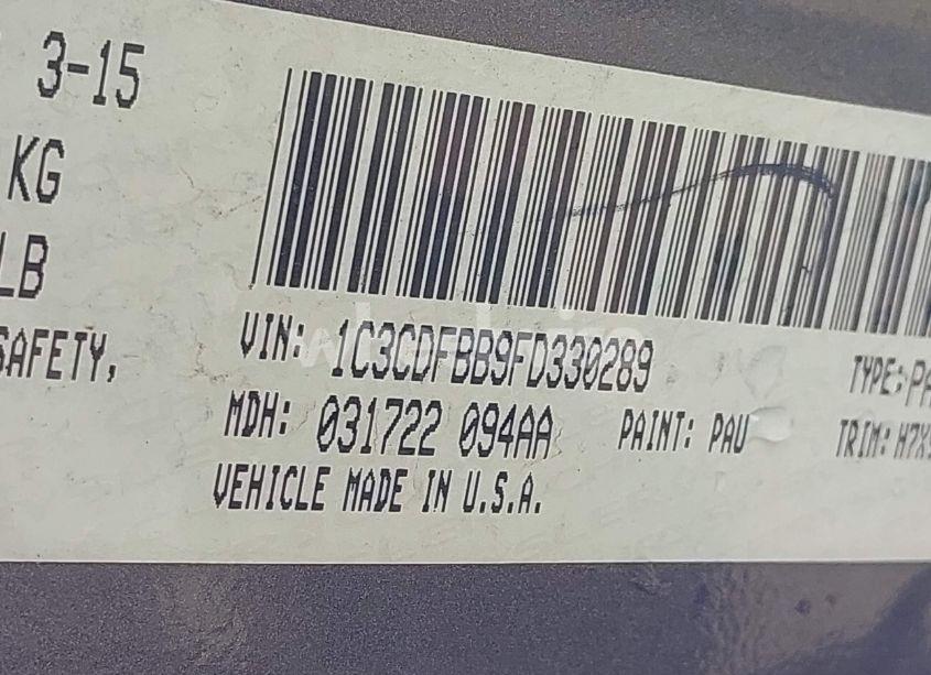 Photo 9 of 2015 Dodge Dart SXT (VIN 1C3CDFBB9FD330289)