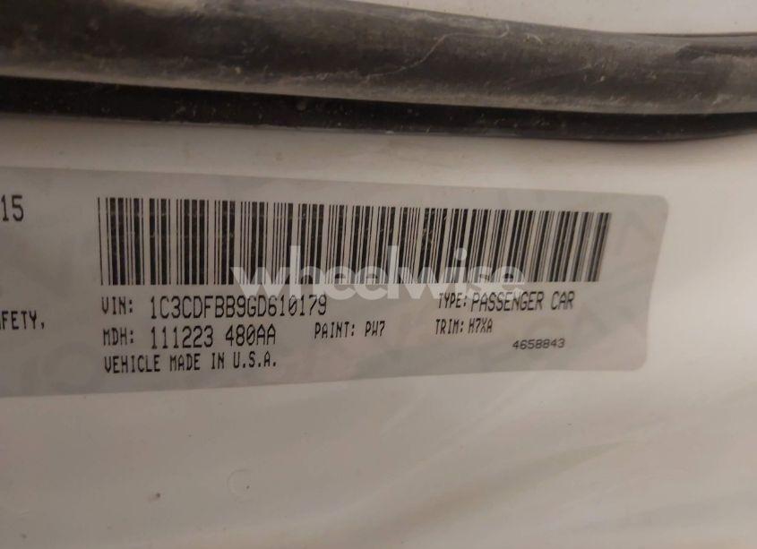 Photo 9 of 2016 Dodge Dart SXT (VIN 1C3CDFBB9GD610179)