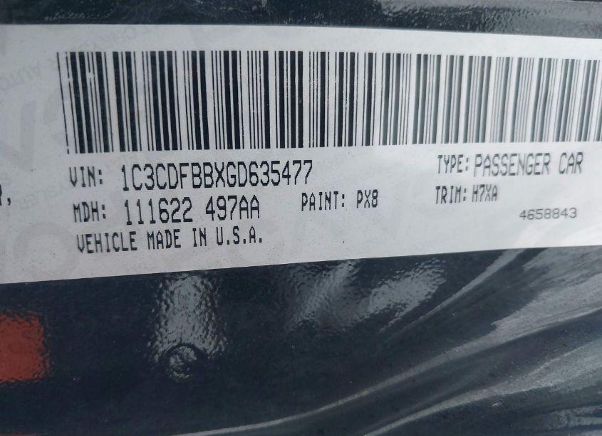 Photo 9 of 2016 Dodge Dart SXT (VIN 1C3CDFBBXGD635477)