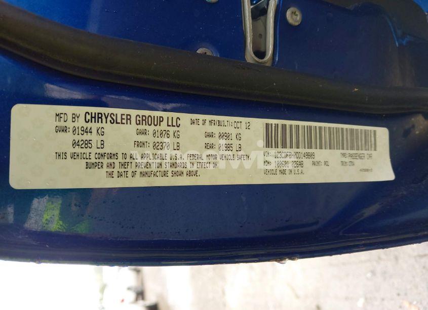 Photo 9 of 2013 Dodge Dart RALLYE (VIN 1C3CDFBH0DD149809)